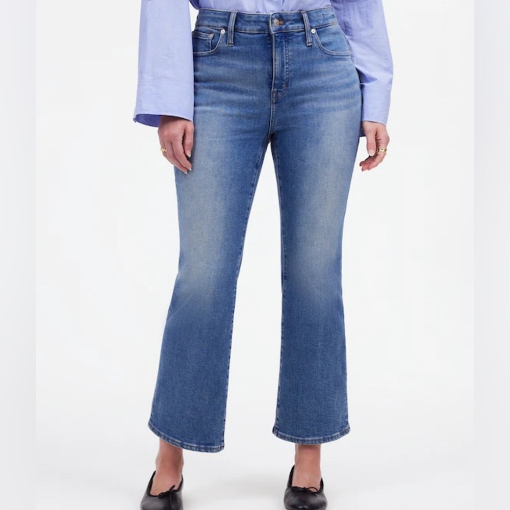 Madewell Curvy Kick Out‎ Boot Cut Cropped Jeans Size 26